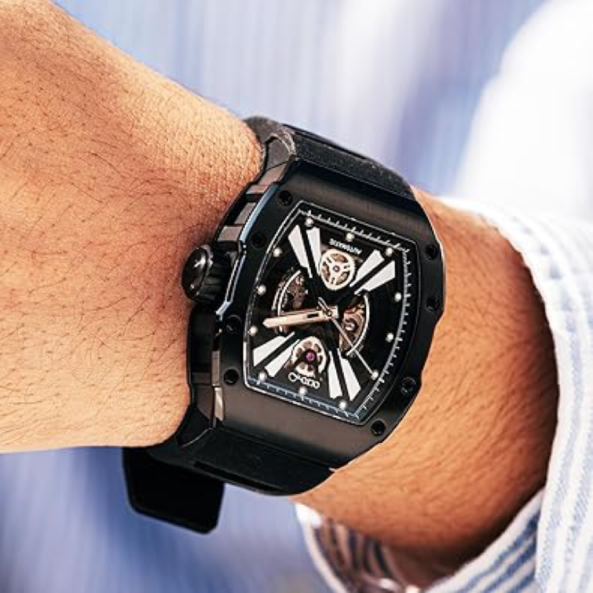 OLTO-8 Tonneau – Montre Automatique Homme, Édition Limitée de Luxe