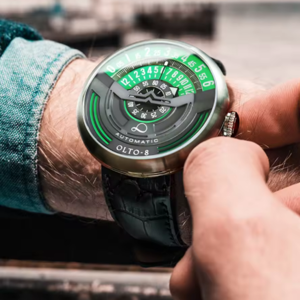 OLTO-8 – Montre Automatique Homme 46mm, Acier Inoxydable, Édition Limitée de Luxe