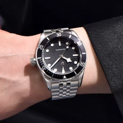 PAGANI DESIGN BB58 – Montre Automatique Homme, Étanche 100M, Bracelet Jubilé